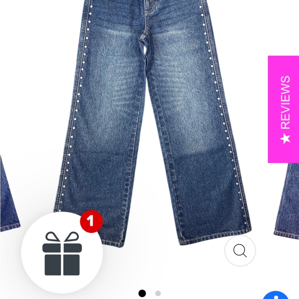 Katie J NYC Kids Blue Jeans with Studded SidesKatie H NYC Jeans